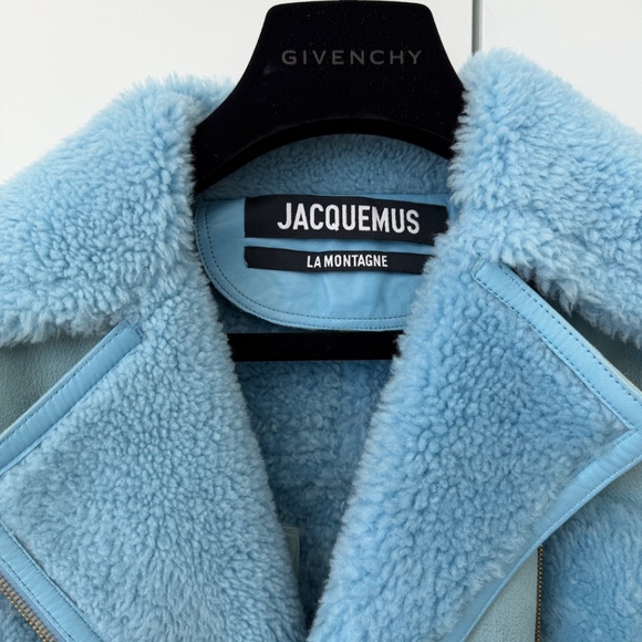 Jacquemus Light Blue Sherling Jacket - Picture 4 of 9